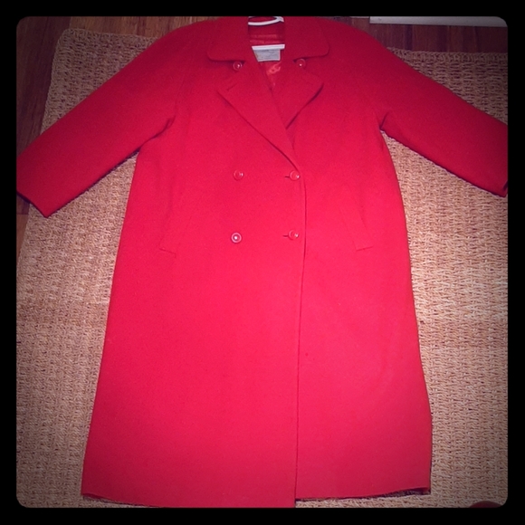 VINTAGE AQUASCUTUM OF LONDON CANADA RED - Picture 1 of 9